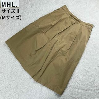 エムエイチエル(MHL.)のMHL/エムエイチエル✨サイドジップスカート ベージュ サイズⅡ(Mサイズ)(ロングスカート)