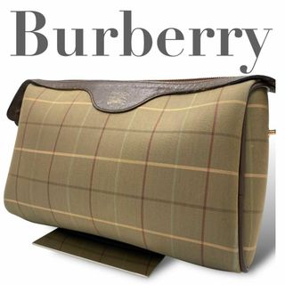 バーバリー(BURBERRY)のバーバリー ノバチェック シャドーホース 玉虫色 クラッチバッグ セカンドバッグ(クラッチバッグ)