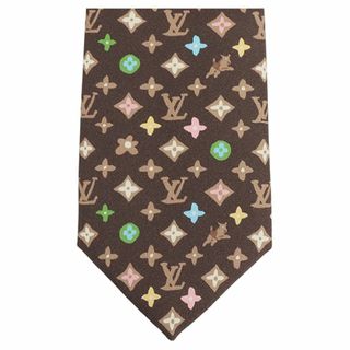 ルイヴィトン(LOUIS VUITTON)のルイヴィトン ネクタイ クラヴァット メンズ シルク モノグラム クラギー ブラウン マルチカラー 新品 14923(ネクタイ)