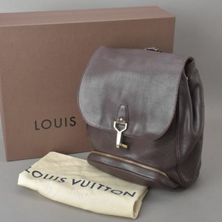 ルイヴィトン(LOUIS VUITTON)の美品◇ルイヴィトン カシアー リュックサック タイガ レザー アカジュー 赤茶(バッグパック/リュック)