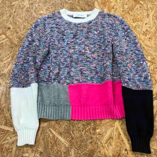 アキラナカ(AKIRANAKA)のAKIRA NAKA HAND KNITTING マルチカラー　ニット(ニット/セーター)