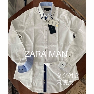 ザラ(ZARA)の未使用 ZARA MAN ザラ マン 長袖シャツ ボタンダウン L(シャツ)