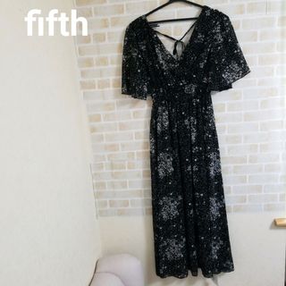 フィフス(fifth)のfifth 花柄シフォンワンピース(ロングワンピース/マキシワンピース)