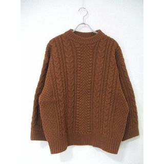 ビューティアンドユースユナイテッドアローズ(BEAUTY&YOUTH UNITED ARROWS)のROKU 6 BEAUTY&YOUTH CABLE KNIT ケーブルニット セーター ブラウン レディース ロクビューティアンドユース【中古】1-1009T▲(ニット/セーター)