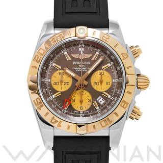 BREITLING - 中古 ブライトリング BREITLING CB042012/Q590 ブラウン /ゴールド メンズ 腕時計