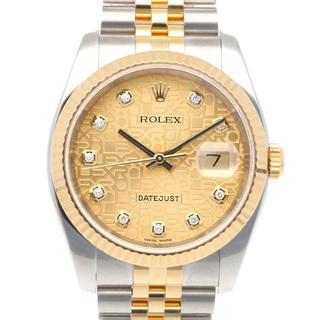 ロレックス(ROLEX)のロレックス デイトジャスト 腕時計 時計 ステンレススチール 116233G 自動巻き メンズ 1年保証 ROLEX  中古(腕時計(アナログ))