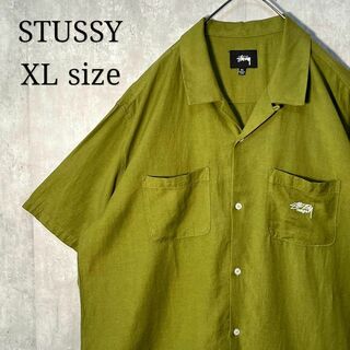 STUSSY - 美品☆ XLサイズ STUSSY ステューシー オープンカラー シャツ