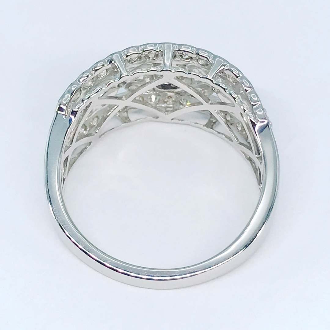 0.72ct GSTV ダイヤモンドリング PT999 レース 透かし プラチナ 0.72ct GSTV ダイヤモンドリング PT999 レース 透かし プラチナ