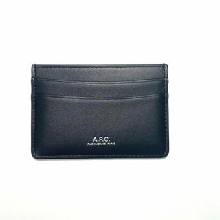 アーペーセー(A.P.C)の【極美品】A.P.C アーペーセー カードケース 名刺入れ レザー ブラック(名刺入れ/定期入れ)