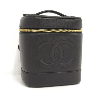 シャネル(CHANEL)のCHANEL ビコローレ バニティバッグ キャビアスキン ココマーク レザー(ハンドバッグ)