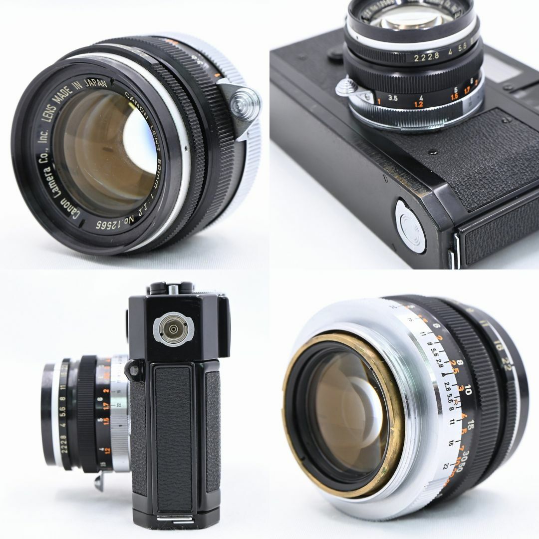 Canon - Canon 7 ボディ ブラック + 50mm F2.2 Lマウント L39の Canon - Canon 7 ボディ ブラック + 50mm F2.2 Lマウント L39の