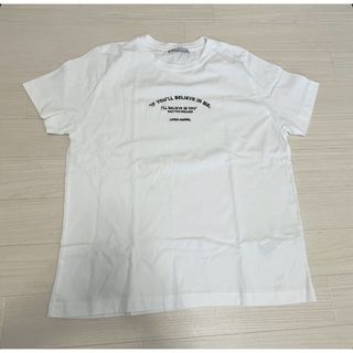 ザラ(ZARA)の【ZARA】ロゴT  白Tシャツ　美品(Tシャツ(半袖/袖なし))