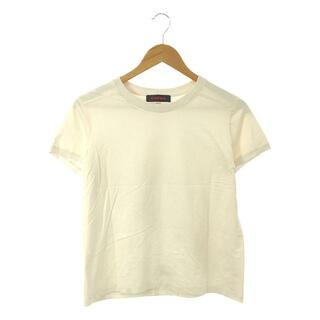 【美品】  CABaN / キャバン | コットン リブコンビクルーネックプルオーバー | M | ライトベージュ | レディース(Tシャツ(半袖/袖なし))