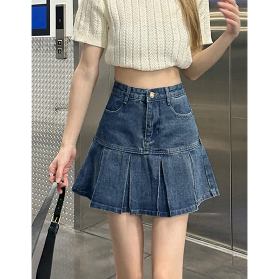 SHEIN(シーイン)のSHEIN デニムスカート レディースのスカート(ミニスカート)の商品写真