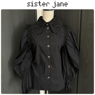 sister jane - シスタージェーン　ブラックレース　カラービジュー　ブラウス