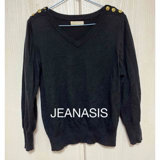 JEANASIS 黒　ニット　M