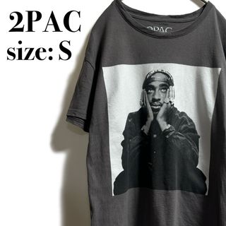 ミュージックティー(MUSIC TEE)の2PAC トゥパック TUPAC ヒップホップ  レジェンド ビッグプリント(Tシャツ/カットソー(半袖/袖なし))