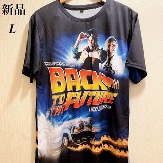新品★映画★Back to the Future★Tシャツ★ユニセックス★L(Tシャツ/カットソー(半袖/袖なし))