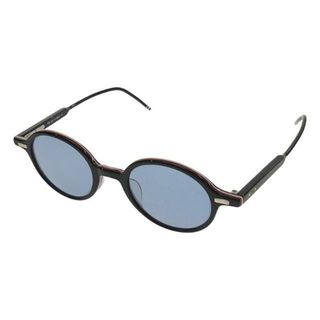 THOM BROWNE - 【美品】  THOM BROWNE / トムブラウン | カラーレンズ アイウェア メガネ 眼鏡 / サングラス /TB-407-A-BLK-46 | 46□22-147 | ブラック