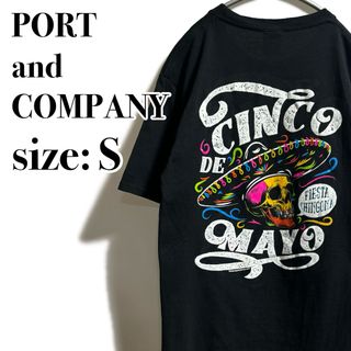 ヴィンテージ(VINTAGE)のスカル 髑髏 メキシカン テンガロン シンコデマヨ PORT & COMPANY(Tシャツ/カットソー(半袖/袖なし))