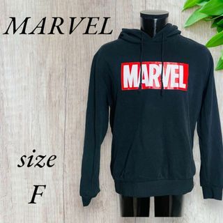 マーベル(MARVEL)のMARVEL マーベル トレーナー パーカー ユニセックス ブラック A330(パーカー)