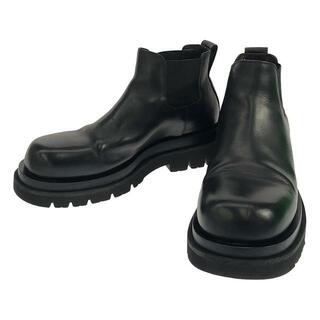 【美品】  BOTTEGA VENETA / ボッテガヴェネタ | Lug ankle boots  / レザー ラグ チェルシーアンクル サイドゴアブーツ / 革靴 | 42 | black | メンズ