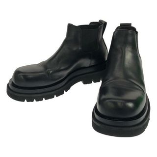 【美品】  BOTTEGA VENETA / ボッテガヴェネタ | Lug ankle boots  / レザー ラグ チェルシーアンクル サイドゴアブーツ / 革靴 | 42 | black | メンズ