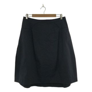 JIL SANDER NAVY / ジルサンダーネイビー | コットン ラウンドデザインスカート | 44 | ネイビー | レディース