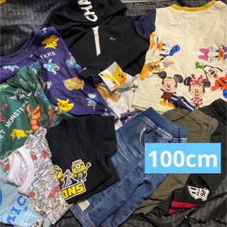 ブランシェス(Branshes)の男の子　100cm④ おまとめセット　夏　ポケモン　パーカー(Tシャツ/カットソー)