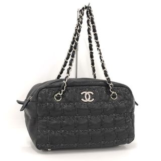 シャネル(CHANEL)のCHANEL ボストンバッグ パリピザンス ウルトラステッチ レザー ブラック(ボストンバッグ)