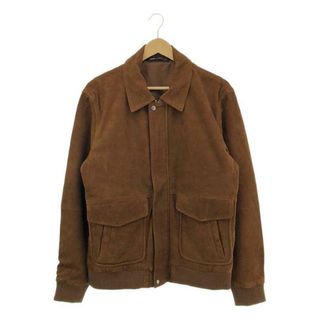 【新品】  ZARA / ザラ | スウェードポイントリブジャケット | L | ブラウン | メンズ(その他)