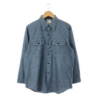 マディソンブルー(MADISONBLUE)のMADISON BLUE / マディソンブルー | HAMPTON CHAMBRAY コットン シャツ | 01(S) | インディゴ | レディース(シャツ/ブラウス(長袖/七分))