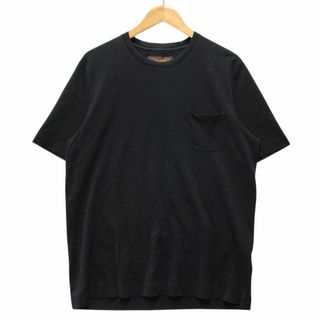 LOUIS VUITTON - LOUIS VUITTON ルイ・ヴィトン ダミエ ポケット付き Tシャツ 半袖 ブラック サイズXL 正規品 / 34402