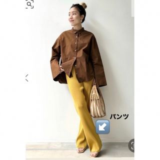 L'Appartement DEUXIEME CLASSE - アパルトモン22ssリブニットパンツ美品