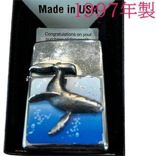 ZIPPO - 97年製 立体リアルメタルZIPPOクジラ　 WHALE ジッポー