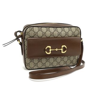 GUCCI ショルダーバッグ ホースビット PVCコーティング ベージュ