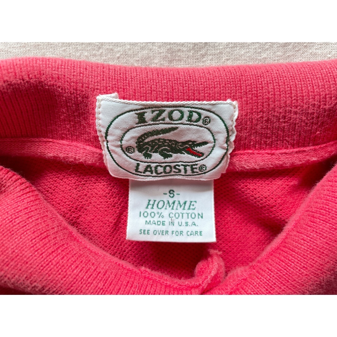 LACOSTE(ラコステ)のUSA製 IZOD LACOSTE アメリカ製 ビンテージ ラコステ ポロシャツ メンズのトップス(ポロシャツ)の商品写真