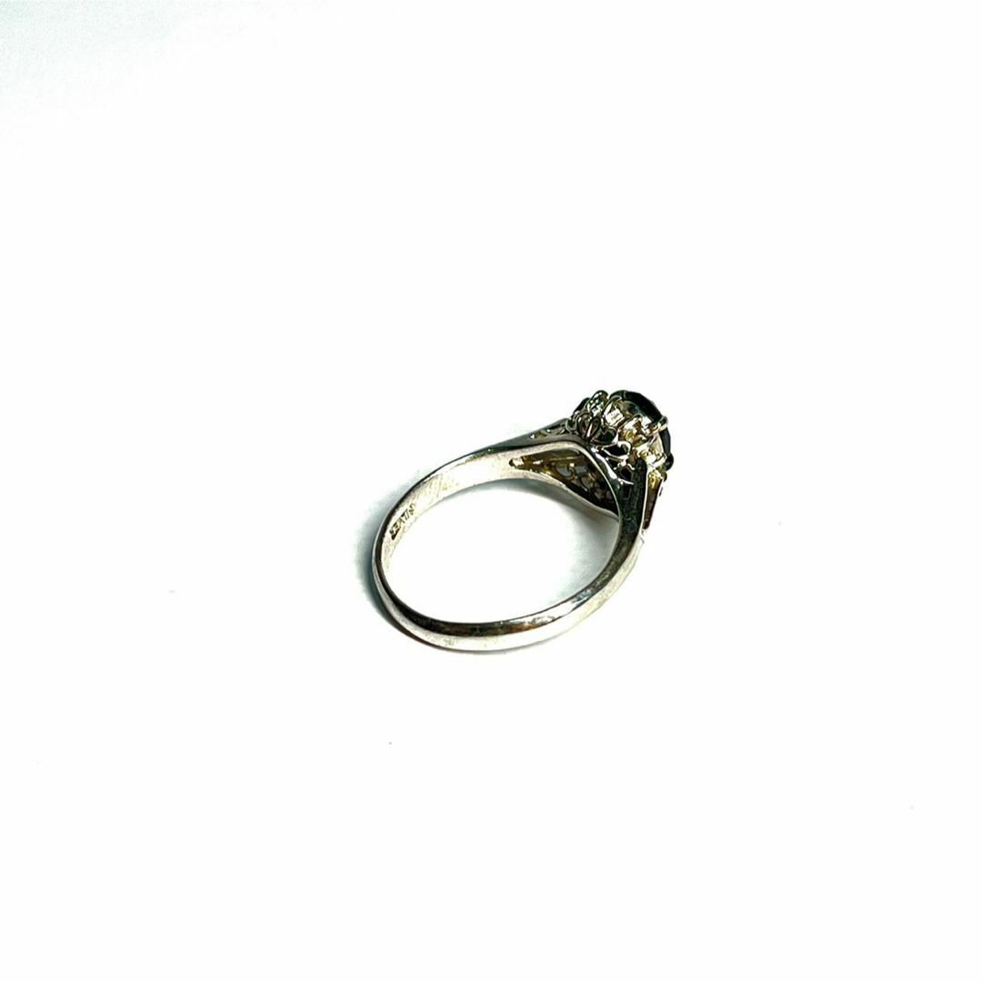 エメラルド　リング　シルバー　指輪　鑑定済み　刻印有り　 レディースのアクセサリー(リング(指輪))の商品写真