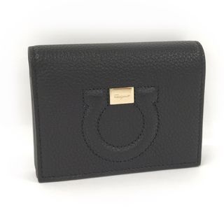 FERRAGAMO 財布 レザー ブラック 0736967 220514