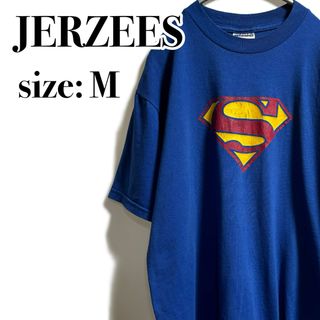 JERZEES - スーパーマン　ビッグロゴ　DC アメコミ　ヴィンテージ　海外古着　ムービー