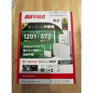 バッファロー(Buffalo)のWi-Fi中継機 WEX-1800AX4EA/D BUFFALO(PC周辺機器)