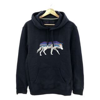 パタゴニア(patagonia)の【新品】  Patagonia / パタゴニア | BACK FOR GOOD UPRISAL HOODY バックフォーグッド アップライザル フーディ ウルフプリント パーカー | S | ネイビー | メンズ(スウェット)