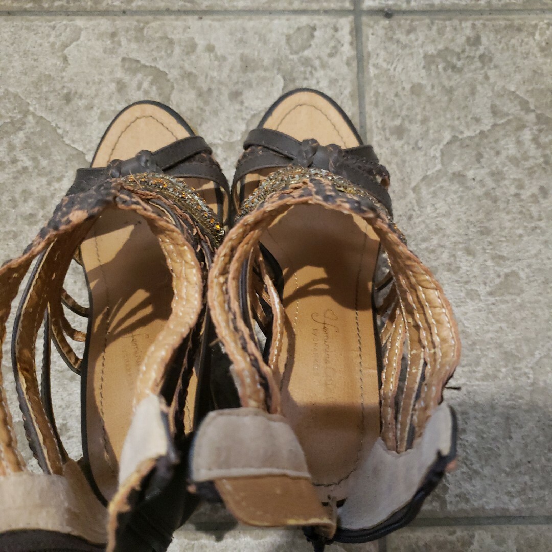 23cm～23.5cm 厚底 サンダル　夏　靴　サンダル レディースの靴/シューズ(サンダル)の商品写真