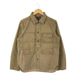 ナイジェルケーボン(Nigel Cabourn)の​NIGEL CABOURN / ナイジェルケーボン | UTILITY SHIRT MIX コットン ユーティリティシャツ ミックス | 46 | ベージュ | メンズ(Tシャツ/カットソー(七分/長袖))