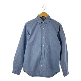 ナイジェルケーボン(Nigel Cabourn)の​NIGEL CABOURN / ナイジェルケーボン | BRITISH OFFICERS SHIRT コットン ブリティッシュ オフィサーシャツ | 44 | インディゴ | メンズ(Tシャツ/カットソー(七分/長袖))