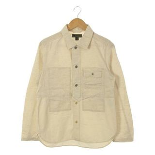 ナイジェルケーボン(Nigel Cabourn)の​NIGEL CABOURN / ナイジェルケーボン | UTILITY SHIRT コットン リネン ユーティリティシャツ | 44 | エクリュ | メンズ(Tシャツ/カットソー(七分/長袖))