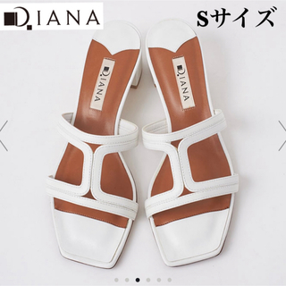 ダイアナ(DIANA)の【DIANA】ダイアナ ミュール サンダル 白　Sサイズ(サンダル)