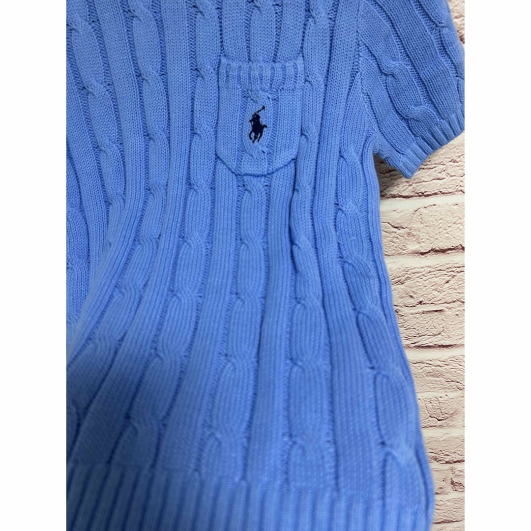 POLO RALPH LAUREN(ポロラルフローレン)のポロ　ラルフローレン　新品コットンサマーニット半袖　ケーブルニット メンズのトップス(Tシャツ/カットソー(半袖/袖なし))の商品写真