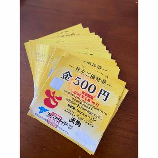 テンアライド株主優待券　15000円分(その他)