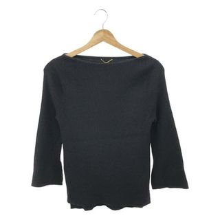 L'Appartement / アパルトモン | 2022SS | SLIT RIB KNIT PULLOVER スリットリブニットプルオーバー | F | ブラック | レディース(ニット/セーター)